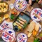 Graduation Party Supplies Kit Serves 50 - Graduation Party Red and Blue Class of 2026 Tableware Disposable Dinner Plates Dessert Plates and Napkins for Congrats Grad Party Decorations